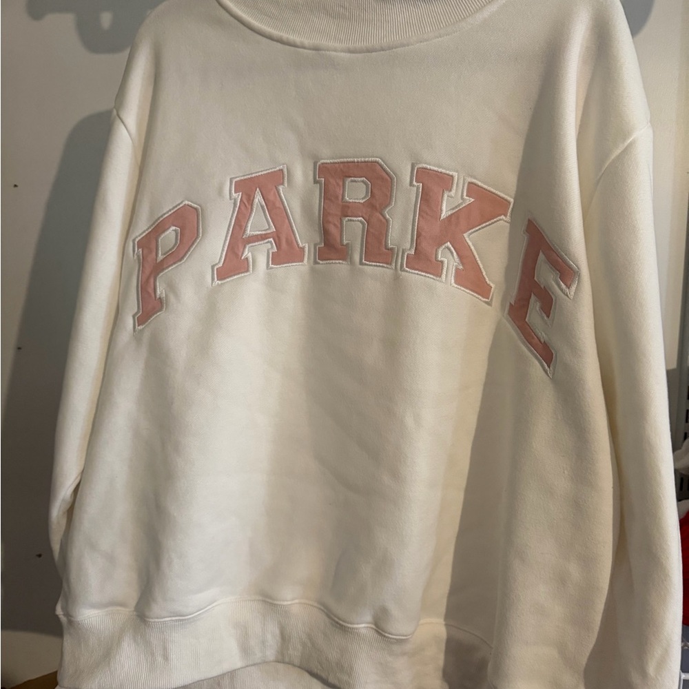 Parke White / Pink Sweatshirt L/XL Valentine’s Day collection